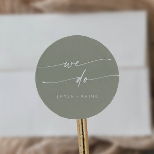 Boho Chic Sage Green We Do Envelope Seals