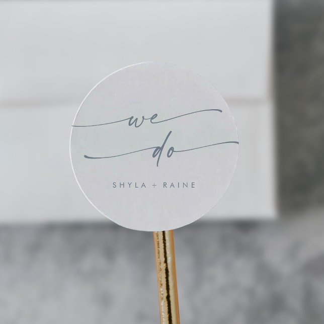 Boho Chic Slate Blue We Do Envelope Seals (Creator Uploaded)