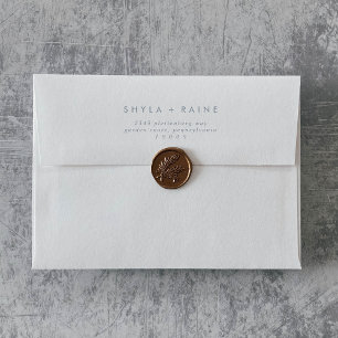Boho Chic Slate Blue Wedding Envelopes