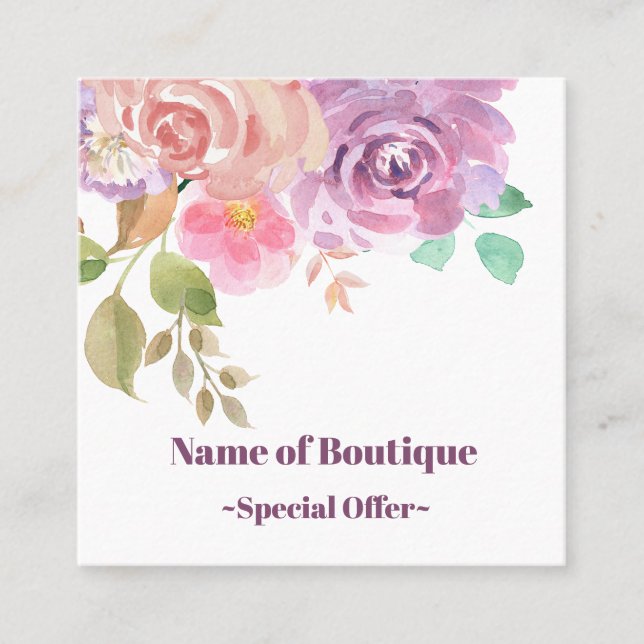 Boho CHIC  Spring bloom  Boutique  Discount Coupon (Front)