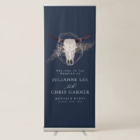 Boho Chic Steer Skull Wedding Invitation