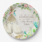 BOHO Chic Teepee Cactus Baby Girl Shower Wood Art