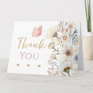 Boho Chic Thank You Card