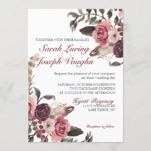 Boho Chic Wedding Invitation