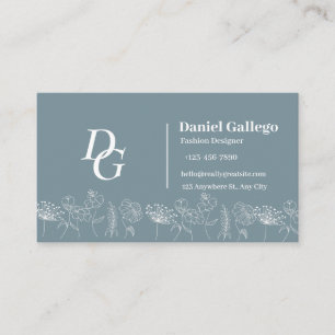 Boho chic  Wildflowers Business Card