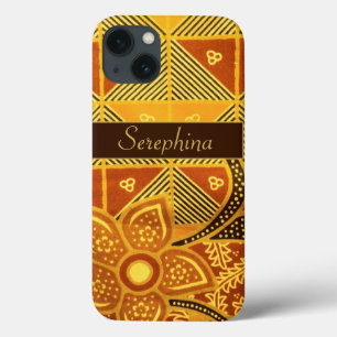 Boho Chic Yellow Flower Pattern  Case-Mate iPhone 13 Case
