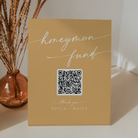 Boho Chic Yellow Marigold Wedding Honeymoon Fund