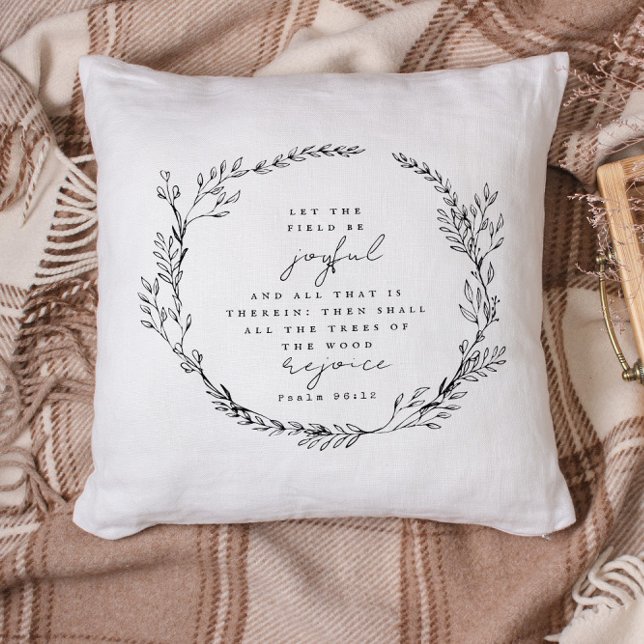 Boho Christian Bible Verse Wildflowers Cushion (Creator Uploaded)