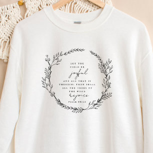 Boho Christian Sweatshirt Bible Verse Wildflowers