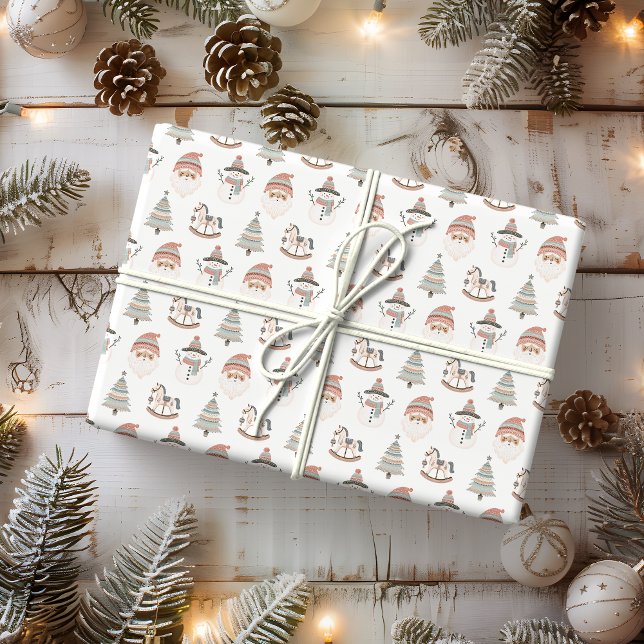 Boho Christmas Joy Holiday Wrapping Paper (Creator Uploaded)