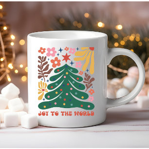 Boho Christmas Joy to The World Coffee Mug
