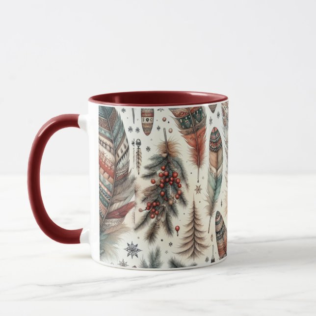 Boho Christmas Mug (Left)