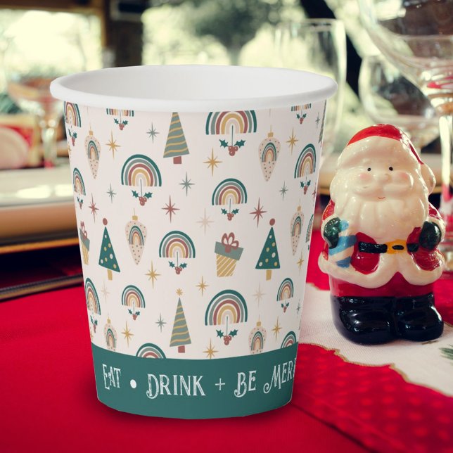 Boho Christmas Paper cup (Creator Uploaded)