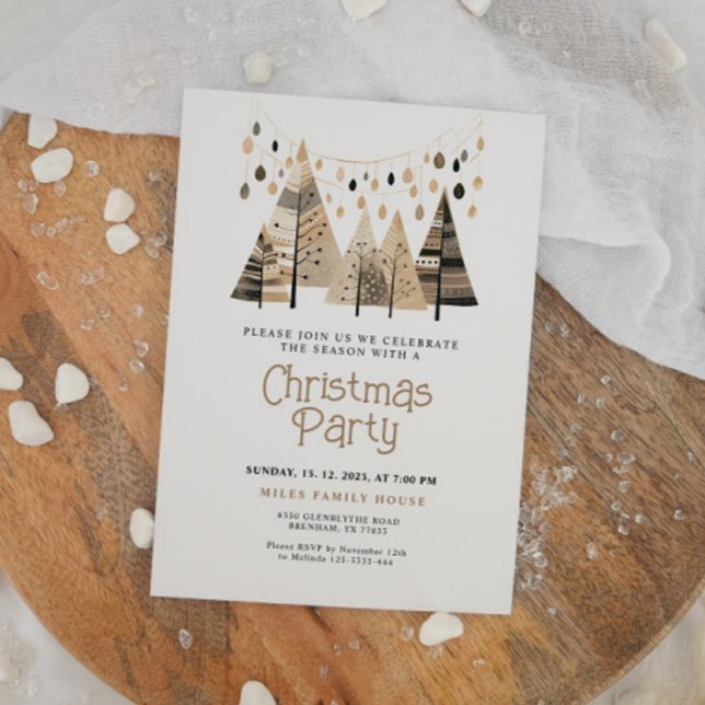 Boho Christmas Party Invitation (Creator Uploaded)