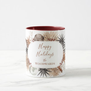 Boho Christmas Personalised Mug