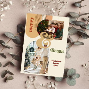 Boho Christmas Photo Retro Holiday