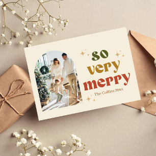 Boho Christmas Photo Retro Holiday