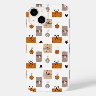 boho Christmas seamless pattern Case-Mate iPhone 14 Case