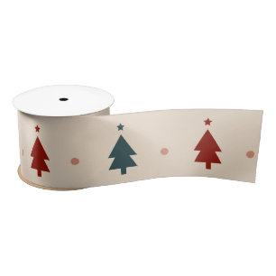 Boho Christmas Tree Satin Ribbon