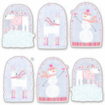 Boho Christmas Winter Deer Bear and Snowman<br><div class="desc">Cute Boho Christmas or winter stickers with a polar bear,  a deer and a snowman all wearing cosy knitwear.  Use these stickers to embellish your gifts and cards for the holidays.</div>