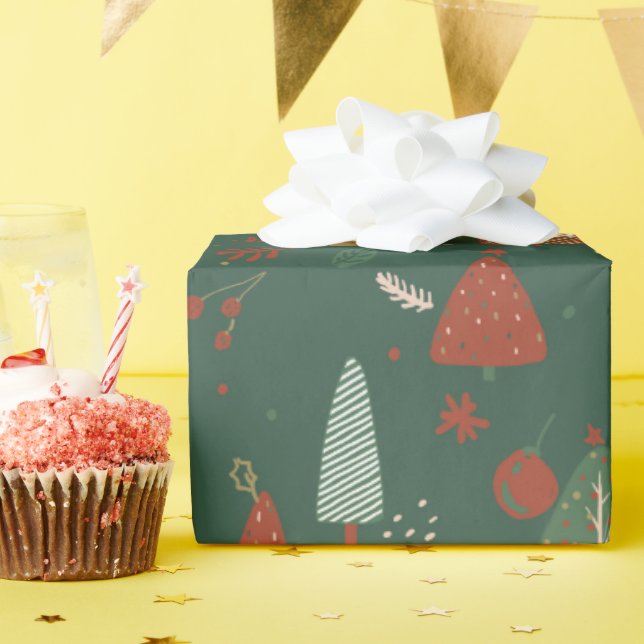 Boho christmas wrapping paper (Birthday Party)