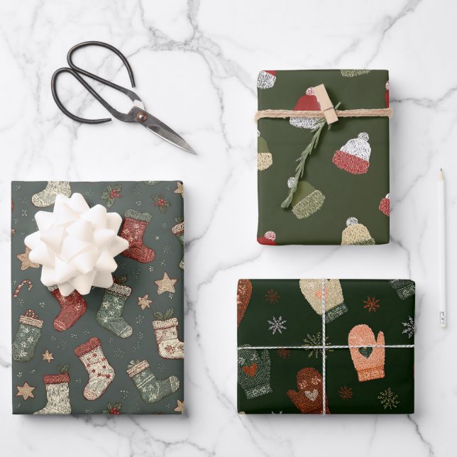 Boho Christmas Wrapping Paper (Front)