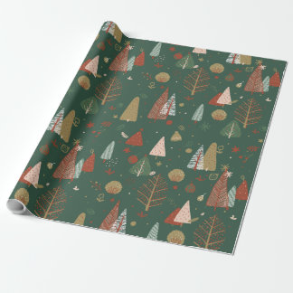 Boho christmas wrapping paper