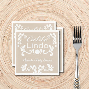 Boho Cielito Lindo Mexican Baby Shower Napkin