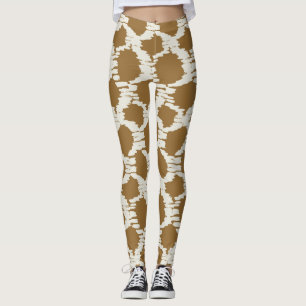 Boho Circles Earthy tones contemporary minimalist Leggings
