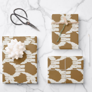 Boho Circles Earthy tones contemporary minimalist Wrapping Paper Sheet