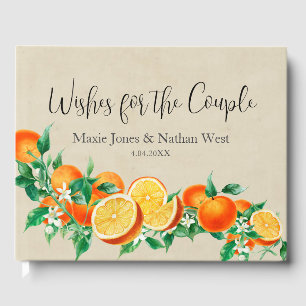 Boho Citrus Wedding Guest Book