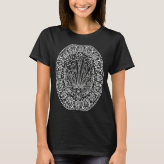 Boho Clam Shell Sea Life Mandala  Cute Bohemian Sp T-Shirt