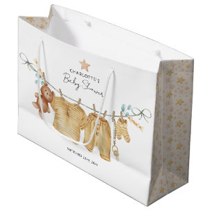 Boho Clothesline Baby Shower Gift Bag