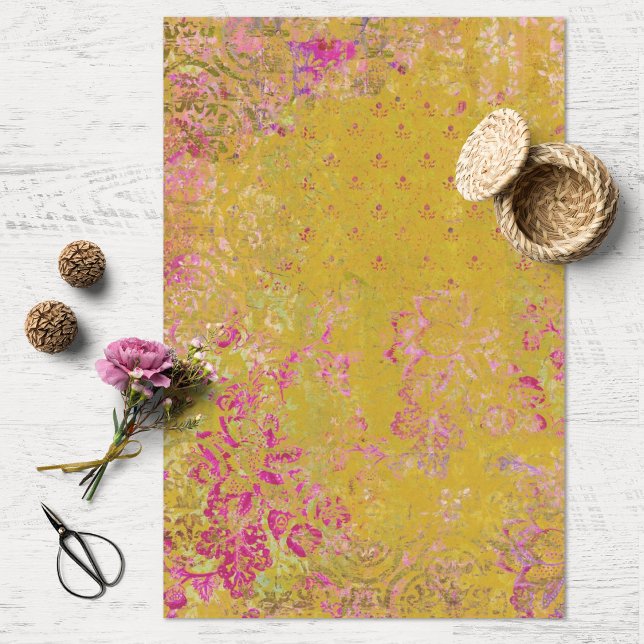 Boho Collage Texture Decoupage Tissue Paper (Creator Uploaded)