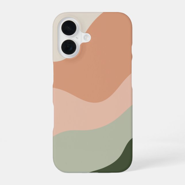 Boho Colour Flow Arch iPhone 16 Case (Back)