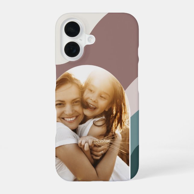 Boho Colour Flow Arch Photo iPhone 16 Case (Back)