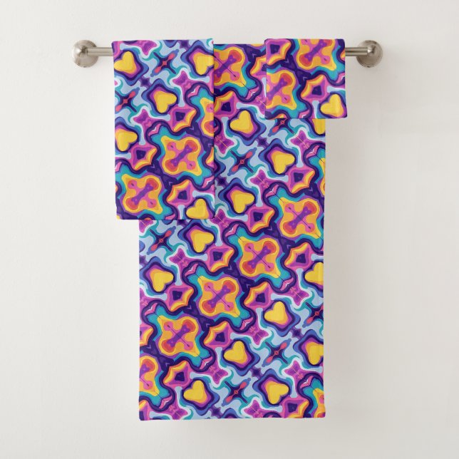 Boho Colourful 18 Bath Towel Set (Insitu)