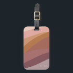 Boho Colourful Abstract Retro Name Luggage Tag<br><div class="desc">Boho Colourful Abstract Retro Name luggage tag features soft colours including lavender,  pink,  blush,  clay,  terracotta,  mauve and lavender.</div>
