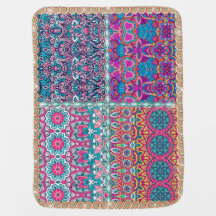 Boho Colourful Baby Blanket