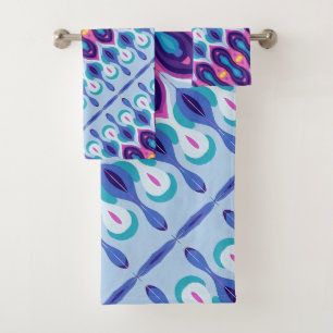 Boho Colourful blue 39 Bath Towel Set