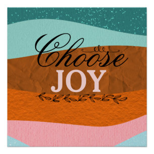 Boho Colourful Inspirational Quote Glossy Wall  Po Poster