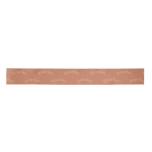 Boho Colours Personalised Name Satin Ribbon