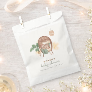 Boho Cosy Teddy Bear Sleep Baby Shower Favour Bags