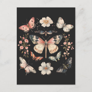 Boho Cottagecore Monarch Butterfly Postcard