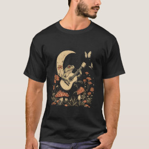 Boho Cottagecore Toad Bohemian Guitar T-Shirt