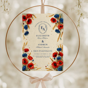Boho Countryside Summer Wedding Invitation