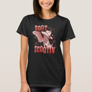 Boho Cowgirl Boots Hat Boot Scooting Western Count T-Shirt