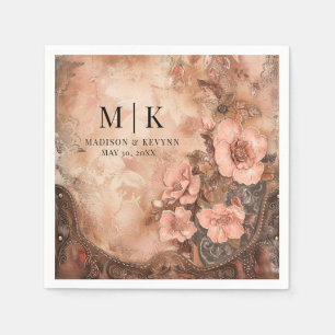 Boho Cowgirl Western Florals Wedding Napkins