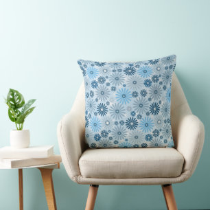 Boho Cozy Decorative Ethnic Pastel Floral Seamless Cushion