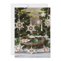 Boho Crochet Snowflake Christmas Ornaments